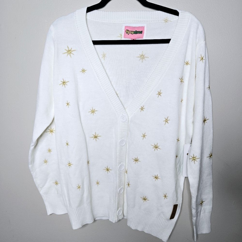 Tipsy Elves Tree Skirt Sweater Large Christmas